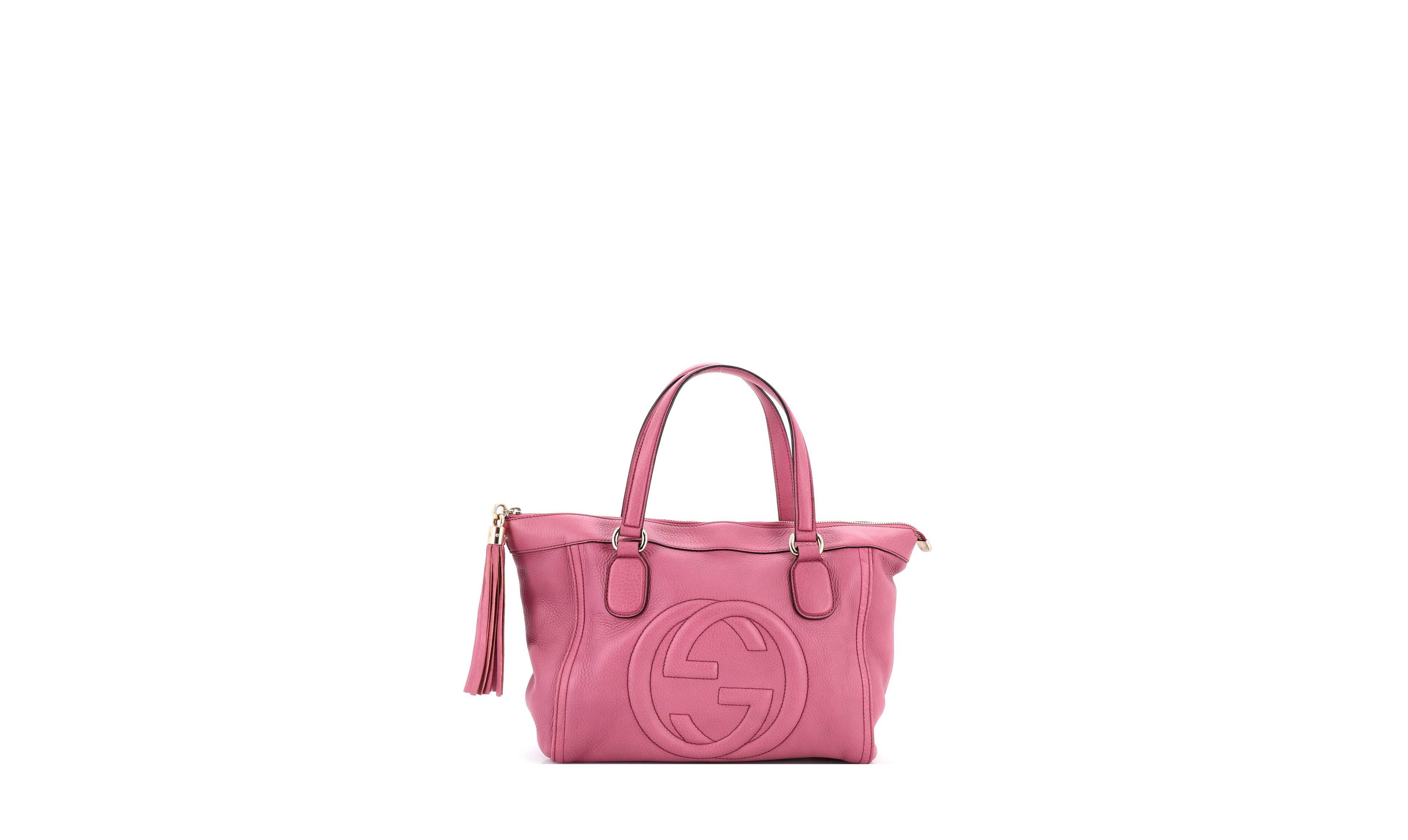 Pre-Owned Gucci Small Soho Zip Tote Leather