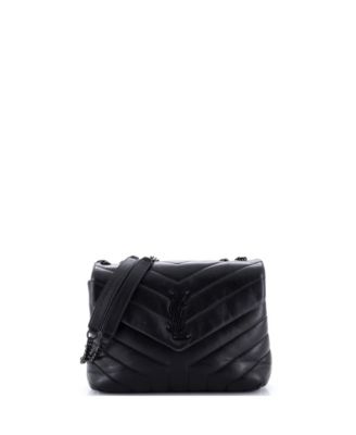 Small Loulou Shoulder Bag Matelasse Chevron Leather