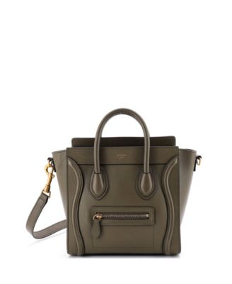 Nano Luggage Leather Crossbody Bag