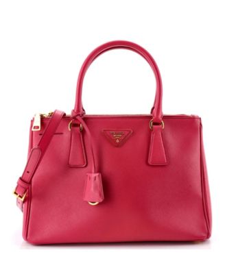 Small Double Zip Lux Tote Saffiano Leather