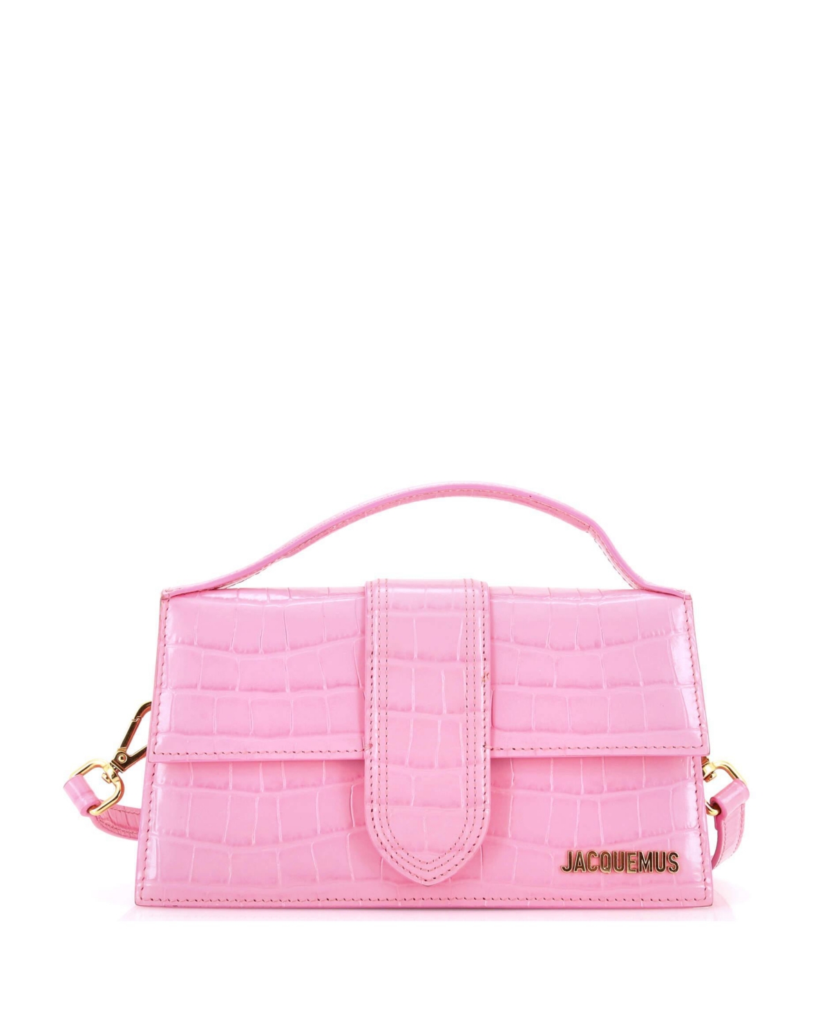 Pre-Owned Jacquemus Le Grand Bambino Flap Bag Embossed Leather