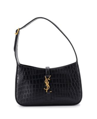 Small Le 5 a 7 Hobo Embossed Leather