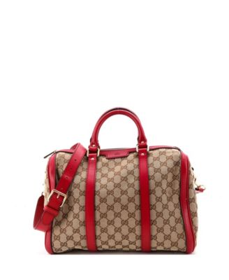 Medium Convertible Joy Boston Bag GG Canvas with Leather