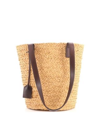 Small Panier Basket Shopper Raffia
