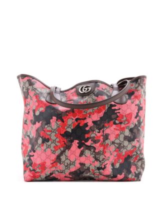 Large GG Open Tote GG Camouflage Coated Canvas
