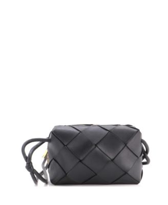 Small Cassette Camera Crossbody Bag Maxi Intrecciato Leather
