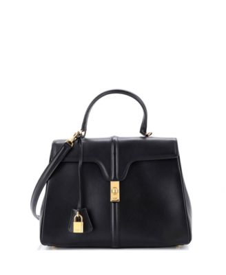 Medium 16 Top Handle Bag Grained Calfskin