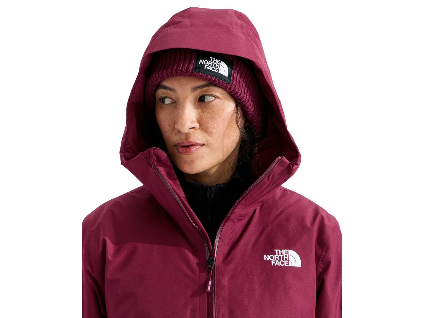 Женская куртка The North Face Hikesteller Insulated Parka, цвет: Бордовый — фото 5