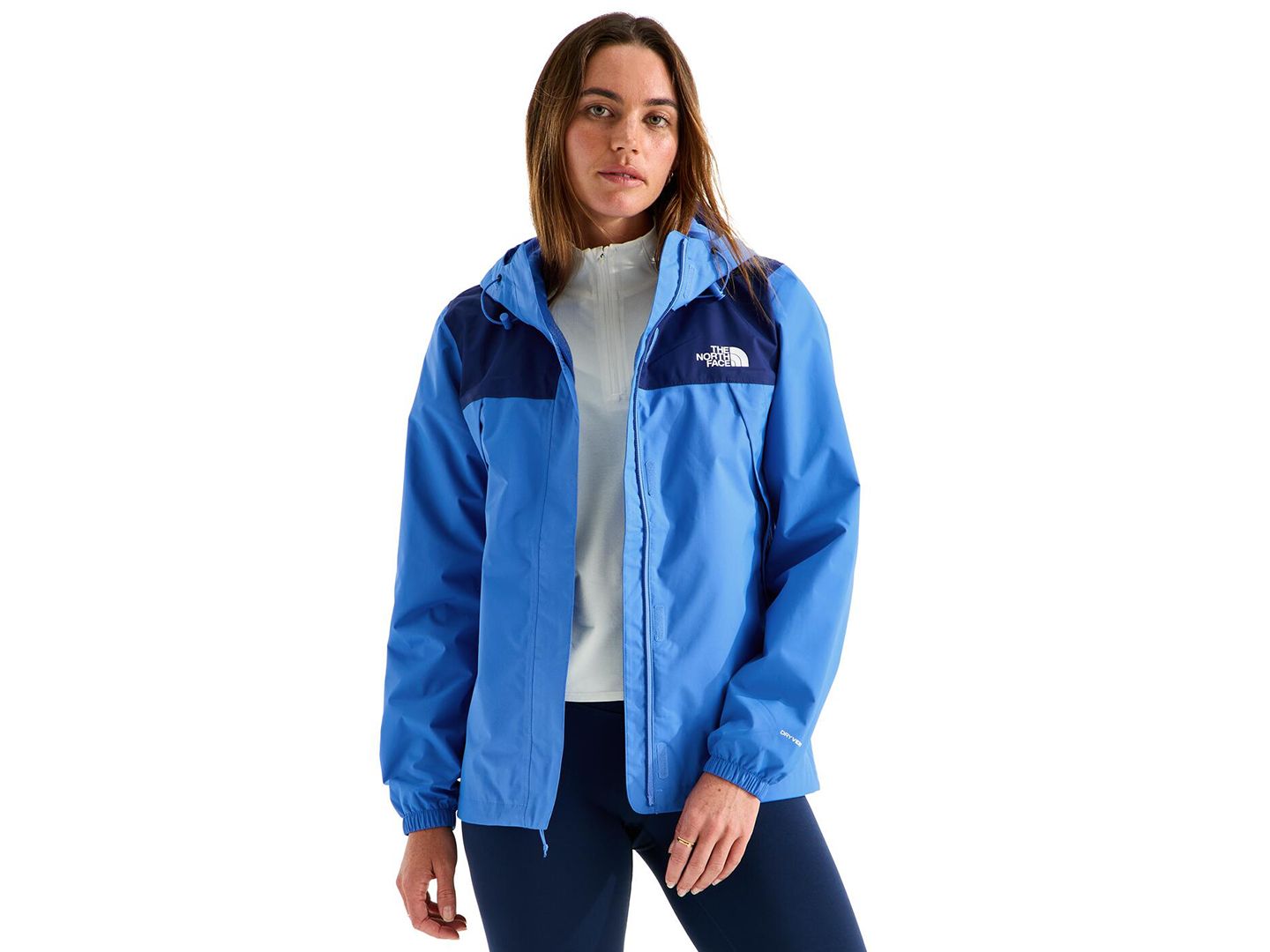 Женская куртка The North Face Antora Hooded Rain Jacket, цвет: Синий — фото 1
