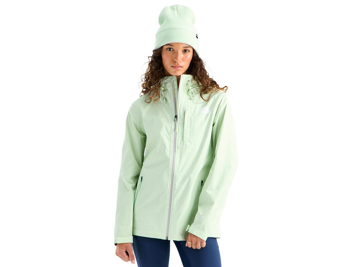 Женская куртка The North Face Alta Vista Hooded Rain, цвет: Серый — фото 13
