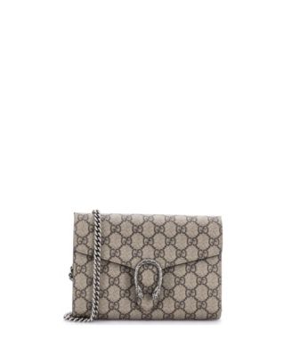 Small Dionysus Chain Wallet GG Coated Canvas