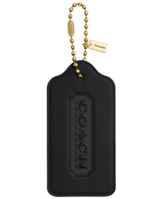 Oversized Glovetanned Leather Hangtag Bag Charm