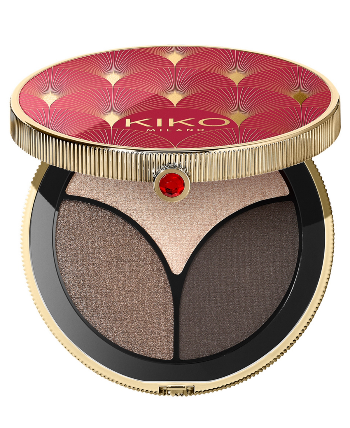 Kiko Milano Triple Charm Eyeshadow Palette, 0.12 Oz. In 01 - Rosegold Charm