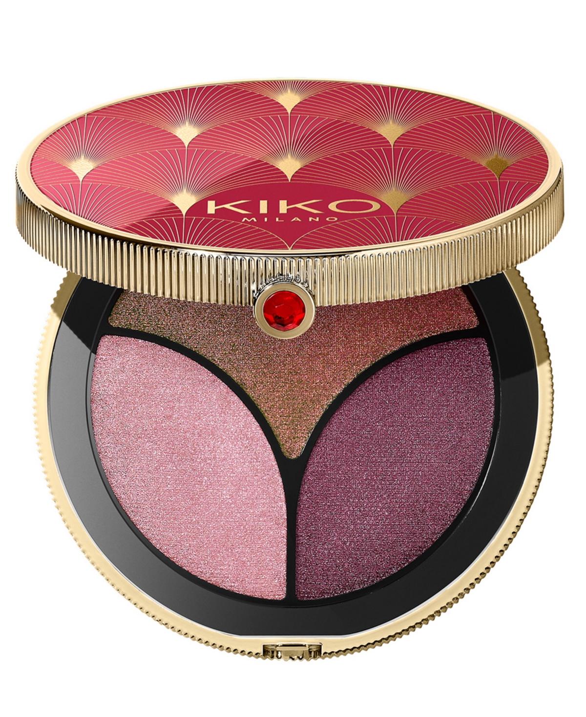 Kiko Milano Triple Charm Eyeshadow Palette, 0.12 Oz. In 02 - Pinkish Dream