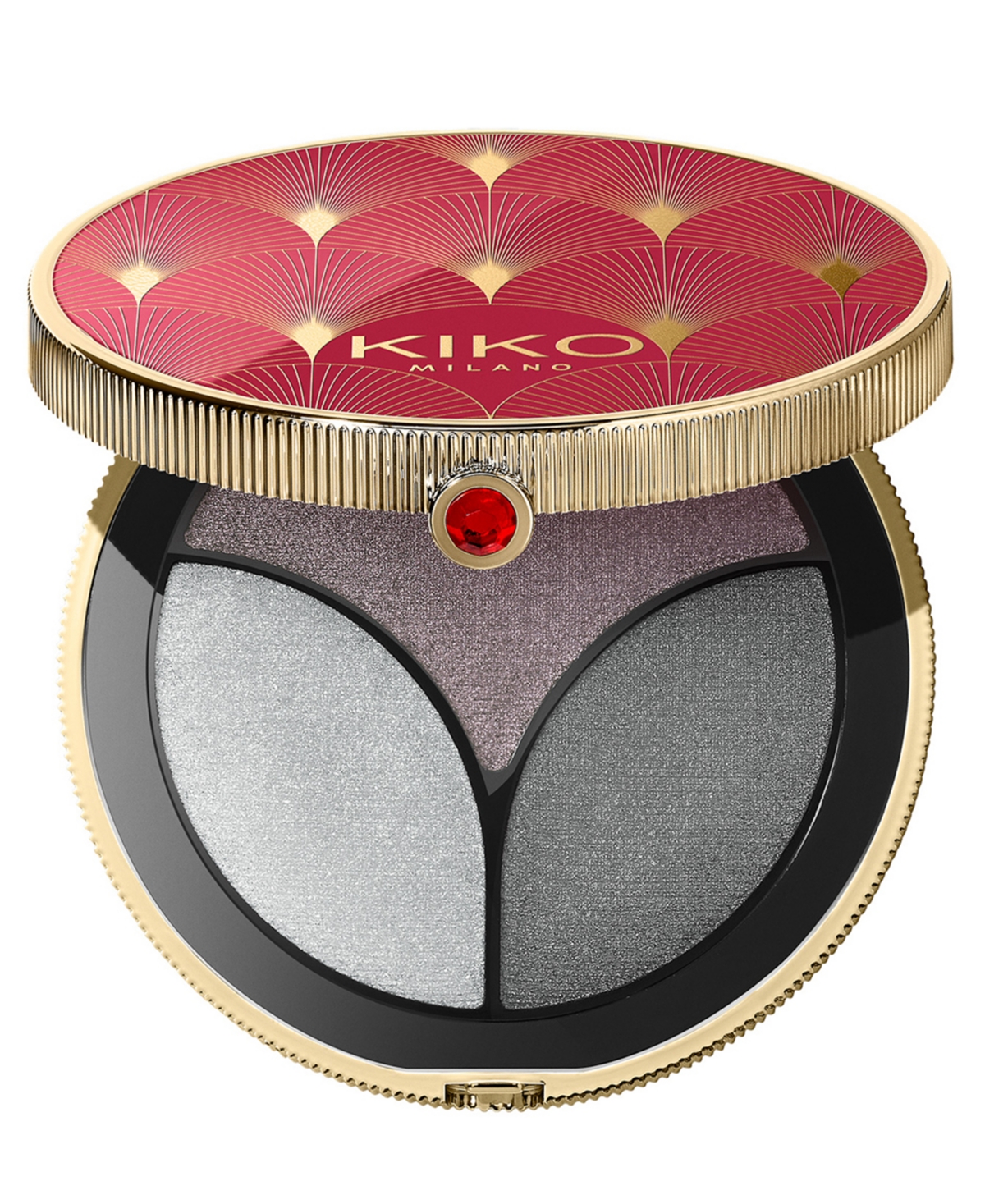 Kiko Milano Triple Charm Eyeshadow Palette, 0.12 Oz. In 03 - Violet Smoke
