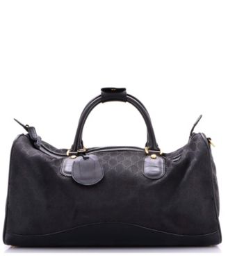 XL Zip Duffle Bag Vintage Web Canvas