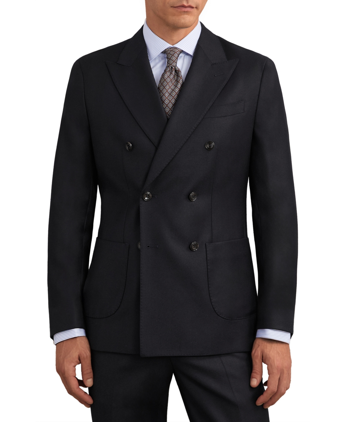 Reiss Men's Muse Double-Breasted Tailored-Fit Wool Blazer
