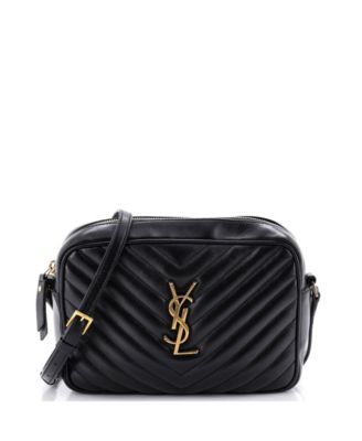 Small Lou Crossbody Chevron Leather Camera Bag