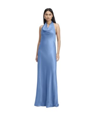 Women's Elara Cowl Neck Open Back Sleeveless Maxi Dress