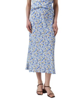 Women's Luna Satin Midi Slip Skirt