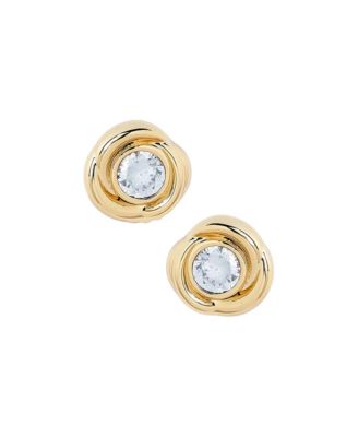 Lerino Crystal Stud Earrings In Gold Earrings