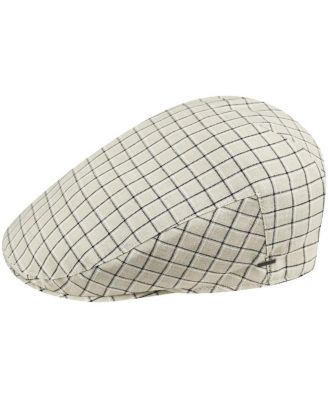 Plaid Lined Flat Cap