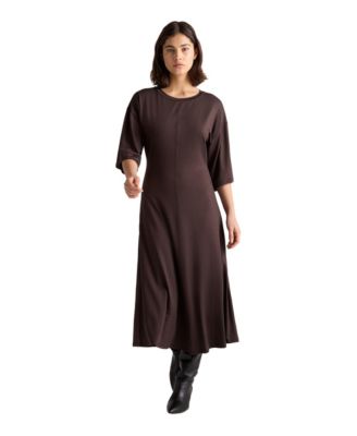 Women's Gertie A-Line Relaxed Jersey Midi Dress
