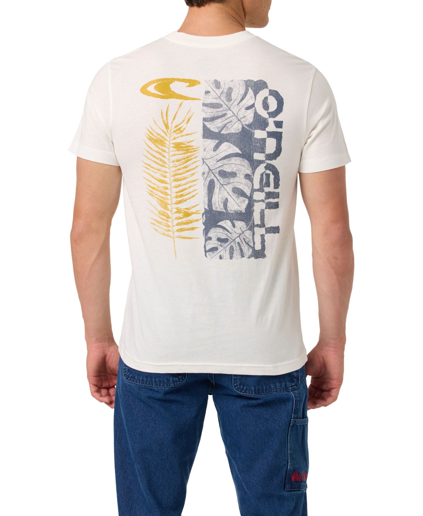Мужская футболка O'Neill Monstera Classic Graphic, цвет: Молочный — фото 1