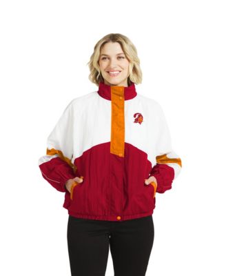 Women's Tampa Bay Buccaneers Throwback Zip-Away Hood Crinkle Windbreaker Jacket