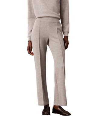 Women's Pintuck Wide-Leg Pull-On Trousers
