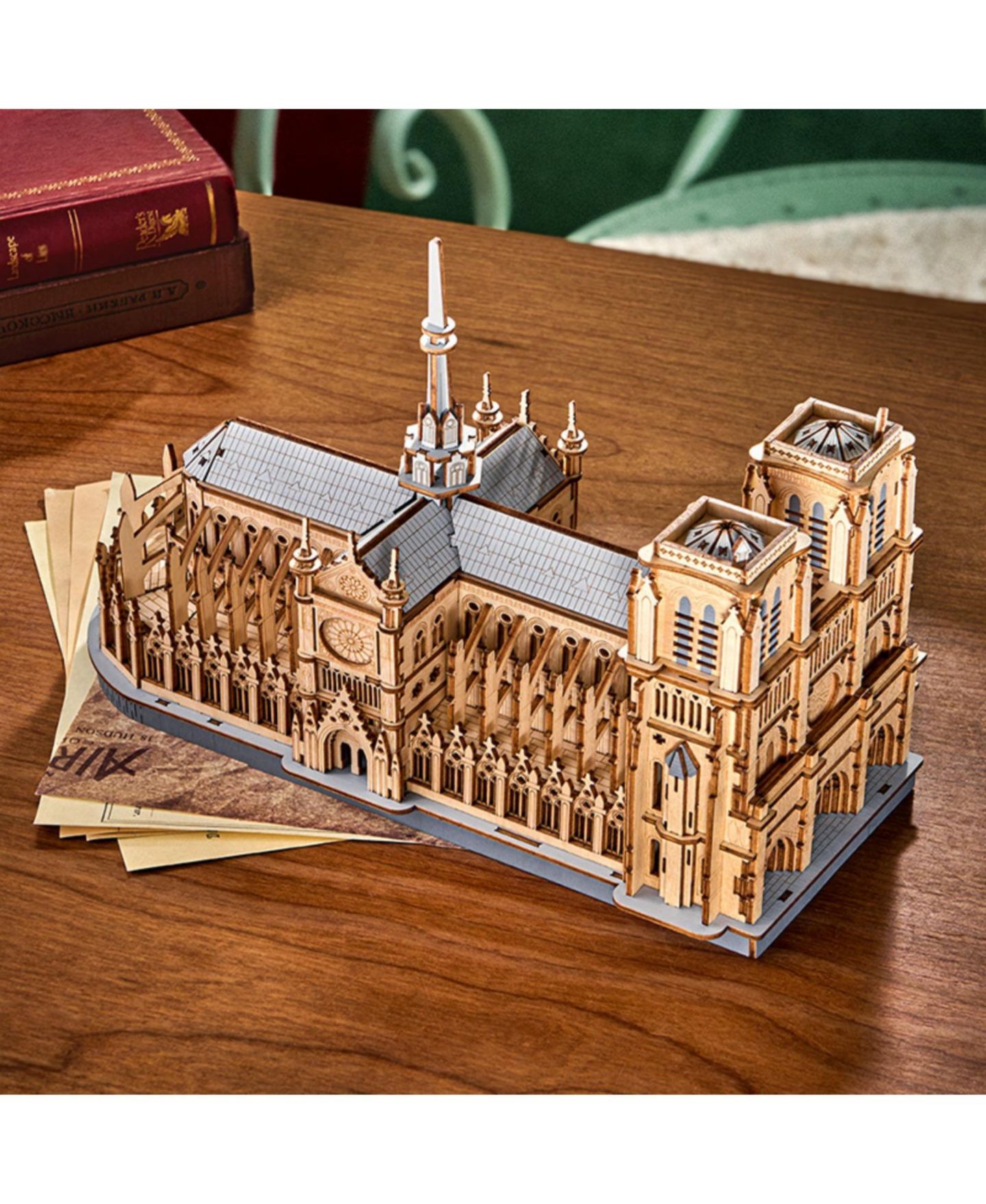 Детские конструкторы Robotime Paris Cathedral 3D Wooden Puzzle, Ages 14+ — фото 2