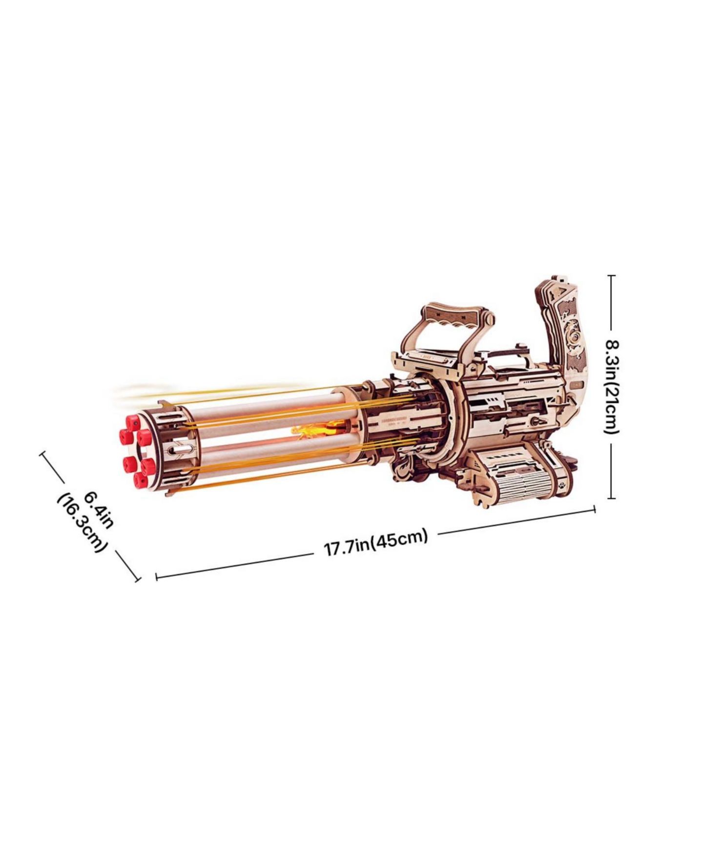 Детский конструктор Robotime Rotating Barrel Machine 3D Wooden Puzzle Building Set, Ages 14+ — фото 4