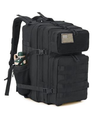 45L Outdoor Camping Molle Daypack Hiking Rucksack Bottle Holder