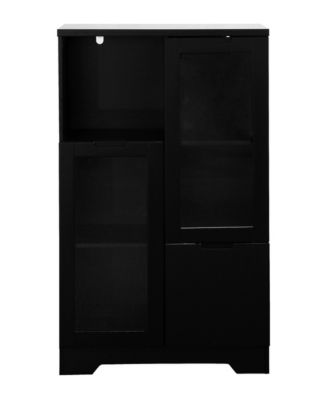 27 Inch 6-Tier Engineered Wood S-Shaped Geometric Bookcase