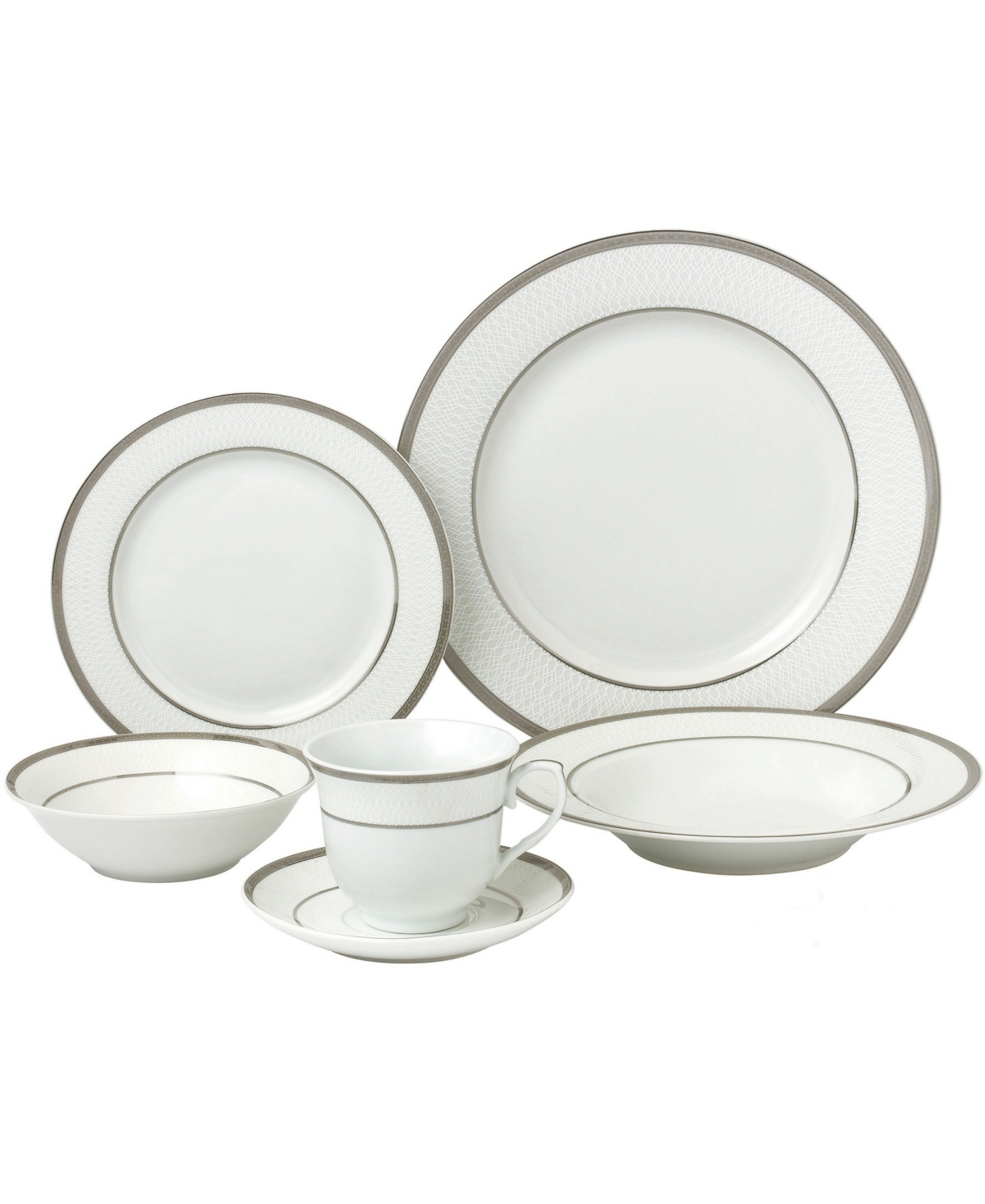 Lorren Home Trends Ashley 24-Pc. Dinnerware Set, Service for 4