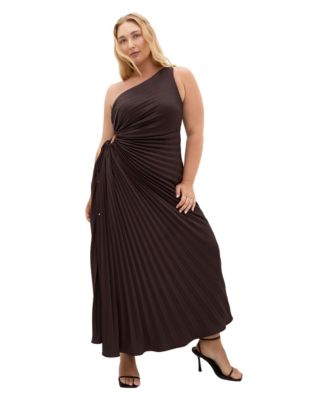 Women's Aliza One Shoulder Pleat Maxi Dress
