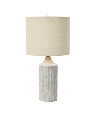 12" Round Cement Desk Lamp