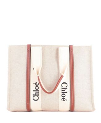 Large Woody Tote Canvas with Leather