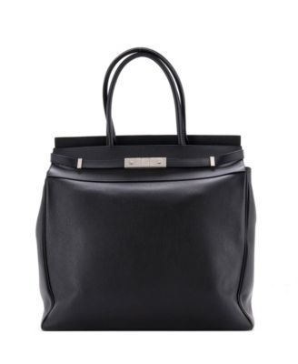 North South Manhattan Tote Leather