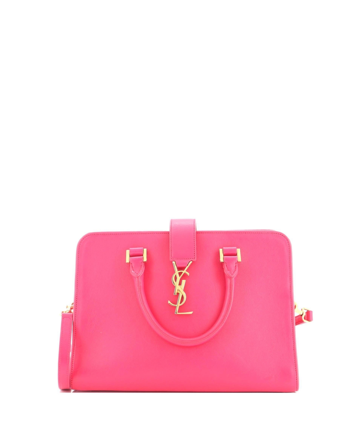 Pre-Owned Saint Laurent Small Monogram Cabas Leather - Pink