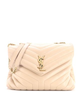 Medium Loulou Shoulder Bag Matelasse Chevron Leather