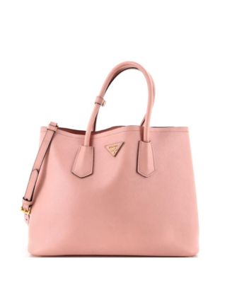 Large Cuir Double Tote Saffiano Leather