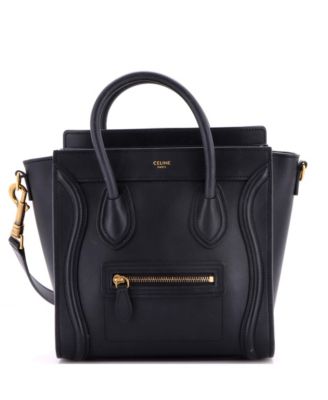 Nano Luggage Bag Leather Crossbody Shoulder Bag, Condition: Good