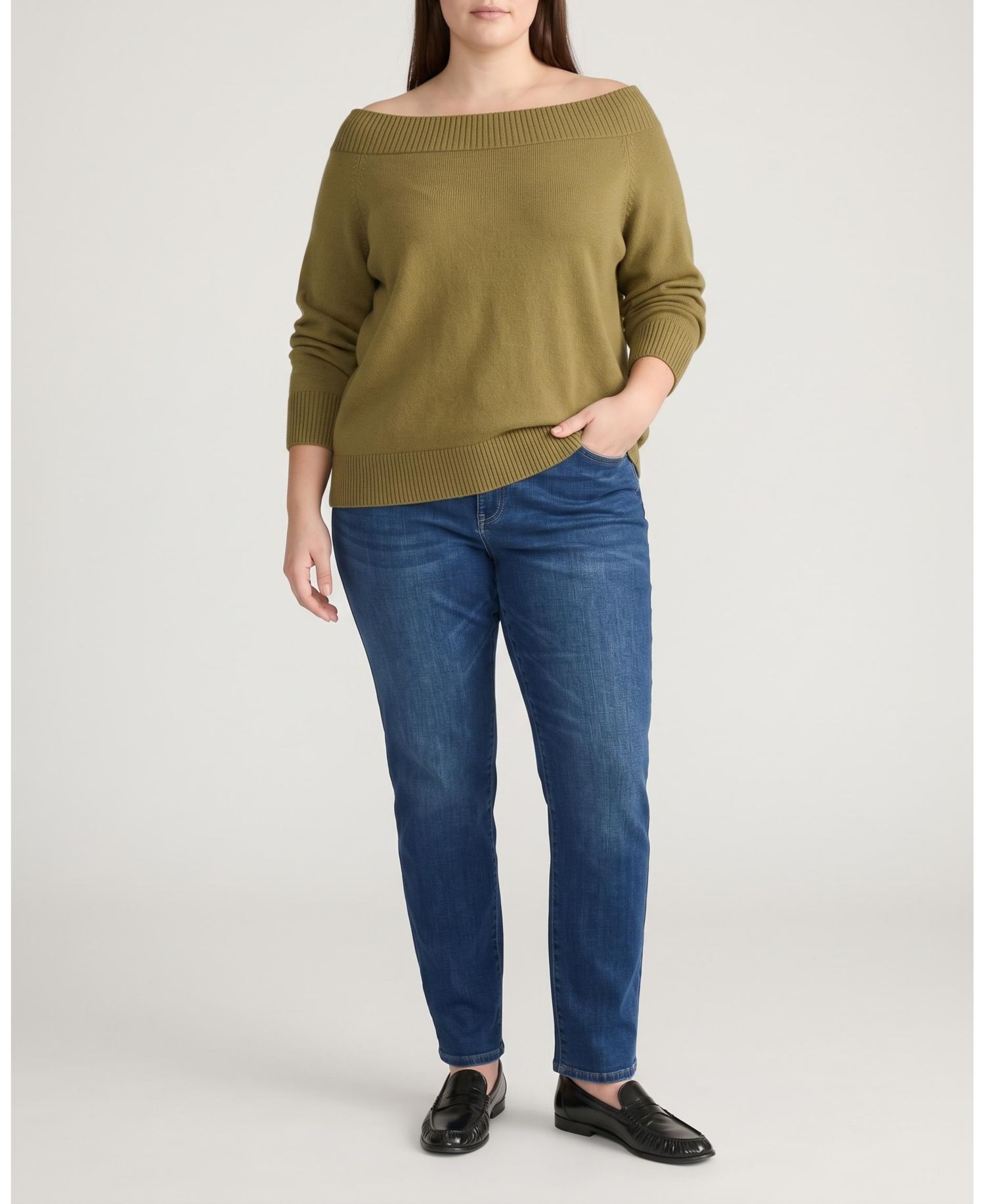 Plus Size Noomi Cold Shoulder Sweater