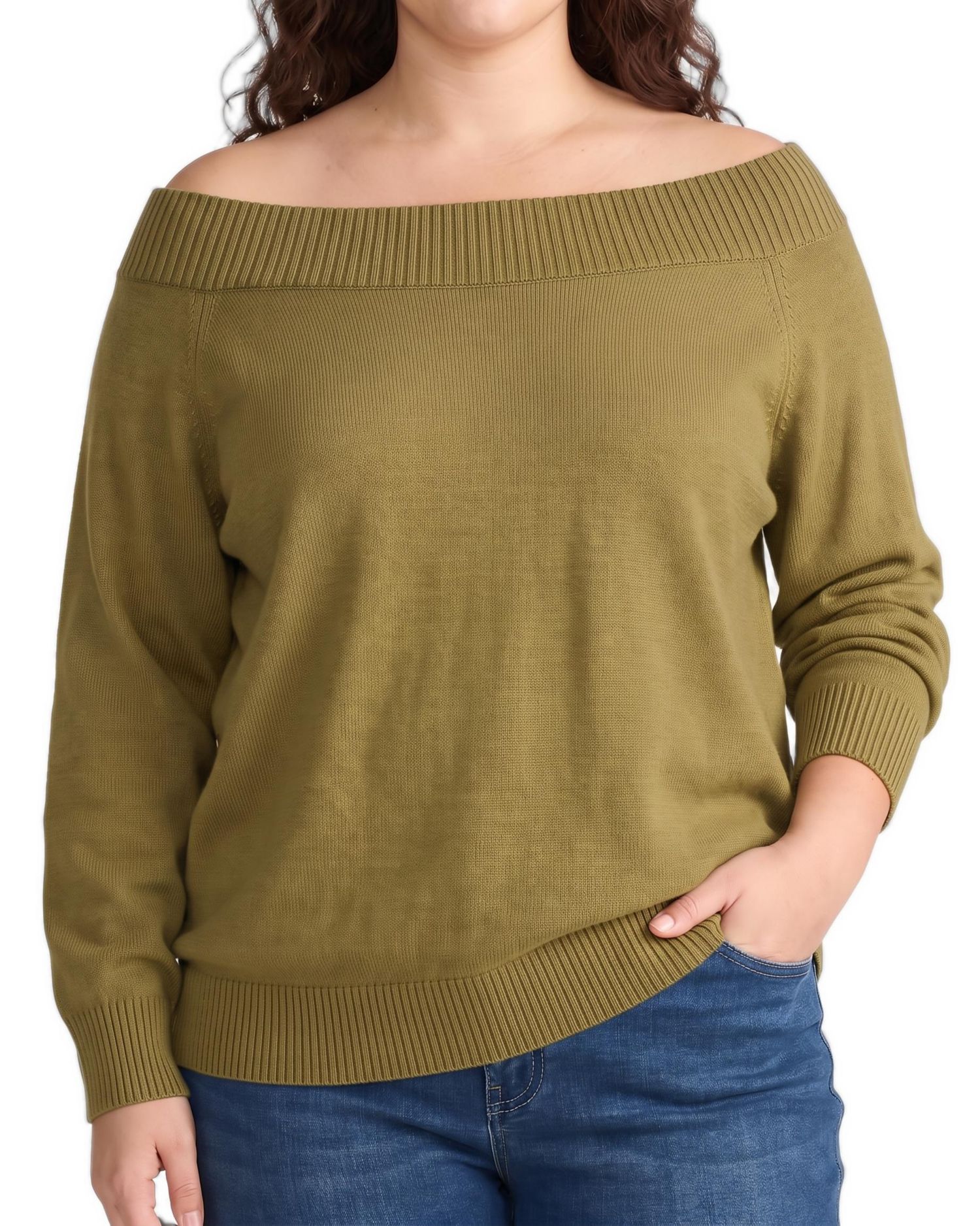Plus Size Noomi Cold Shoulder Sweater