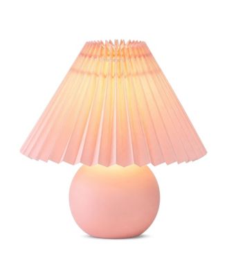 Serena Ceramic LED Table Lamp with Pleated Shade