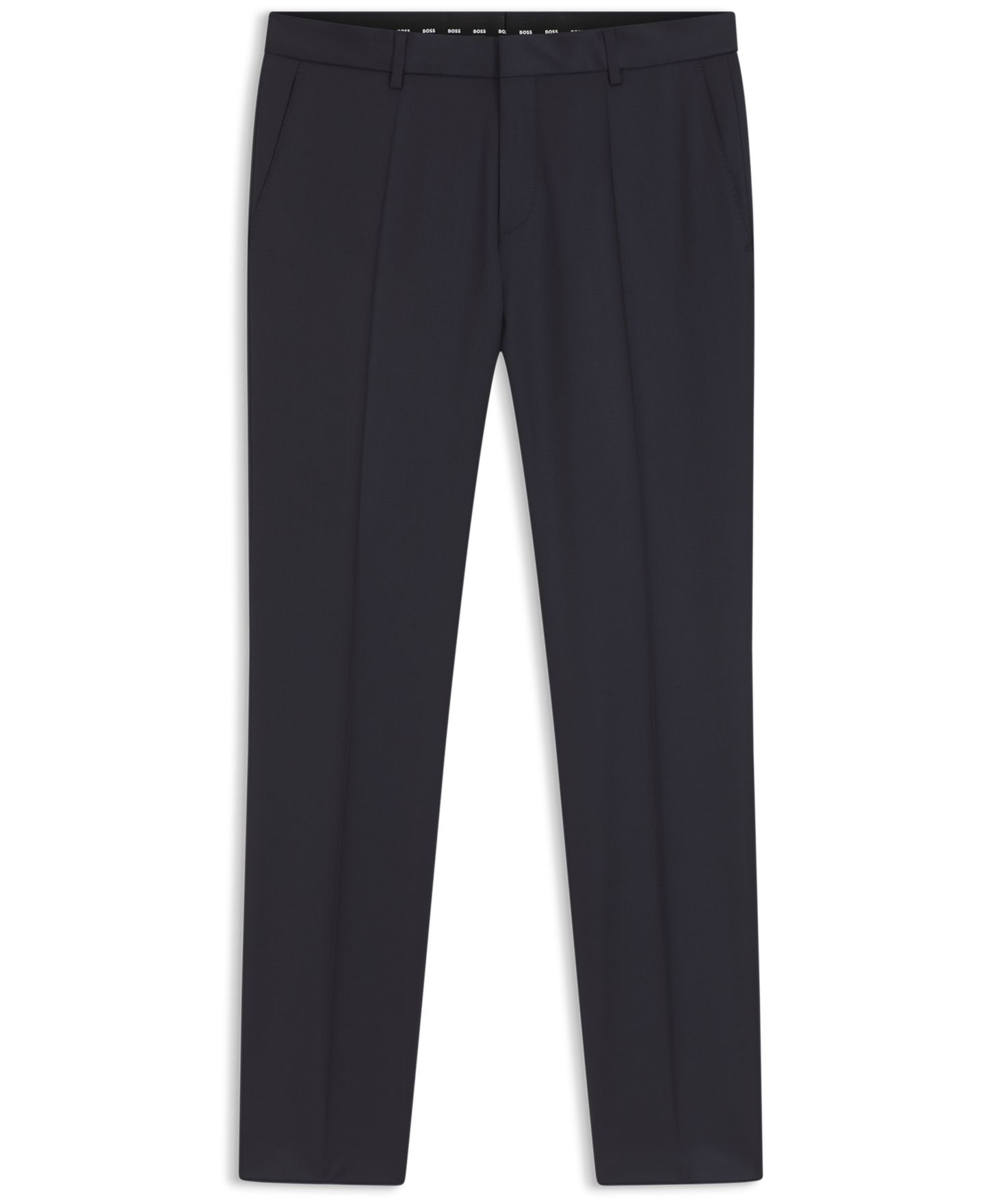 Мужские брюки Hugo Boss BOSS Formal Trousers, цвет: Тёмный синий — фото 3