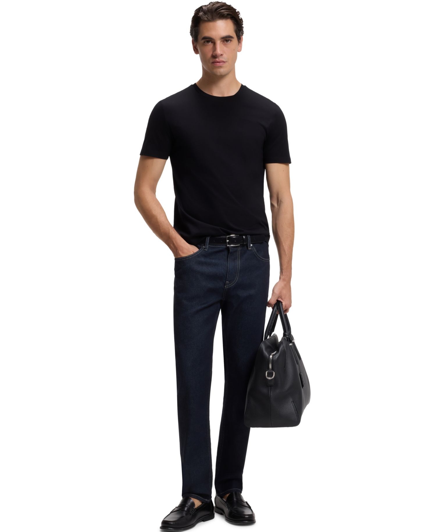 Men's Slim-Fit Mercerized-Cotton T-shirt