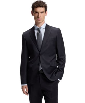 Men's Virgin-Wool Serge Suit Jacket