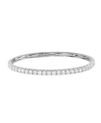 Lab-Grown Diamond Bangle Bracelet (2-7/8 ct. t.w.) in 14k White Gold